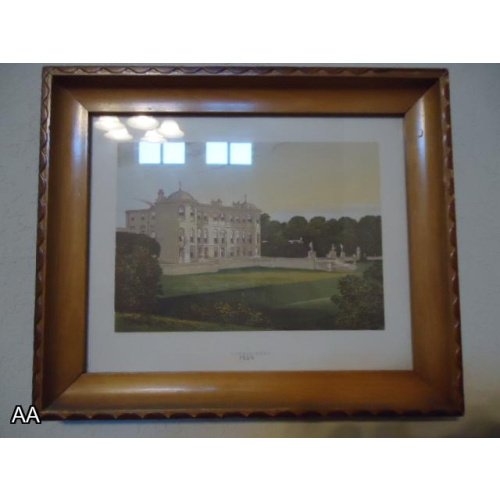 1880 Sketcher draw framed "Powers Court"