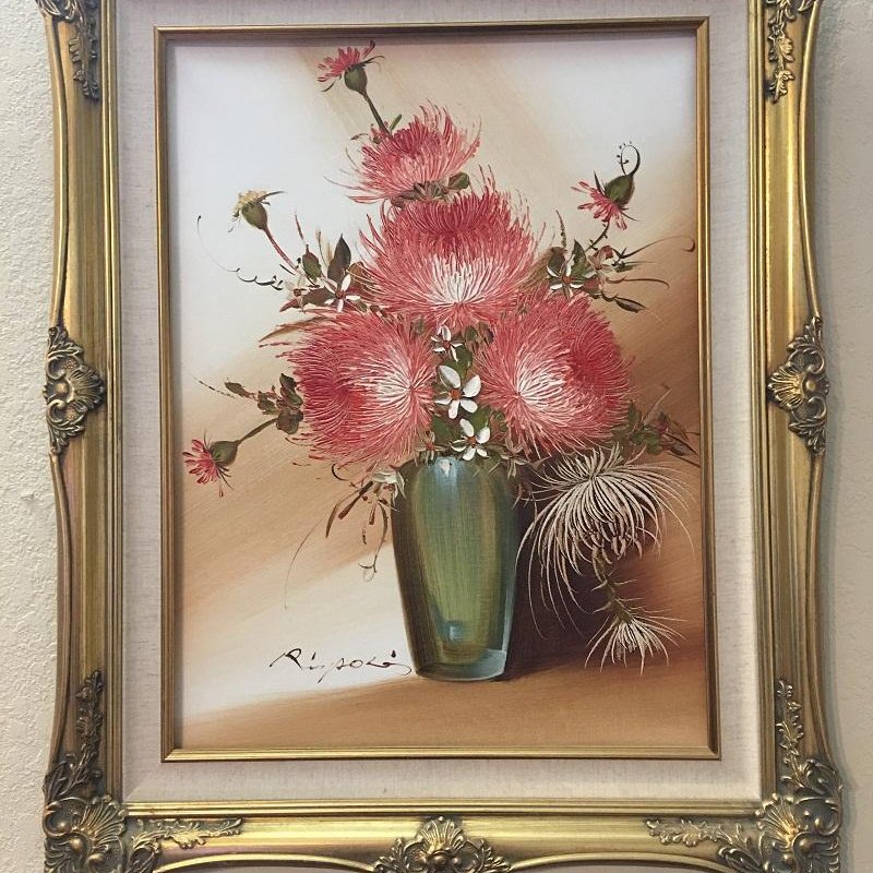 Oil painting on canvas framed